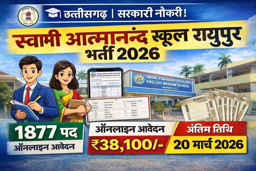 Raipur District Vacancy 2026